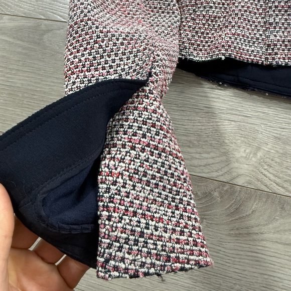 THEORY Ualana Z Beacon Tweed Zip-front Cropped Blazer Jacket - Picture 7 of 11